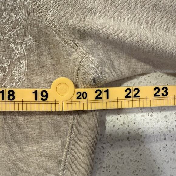 Polo Jeans Ralph Lauren 1967 Zip Hoodie Sweatshirt Beige L Y2K Graphic Retro - Picture 9 of 9